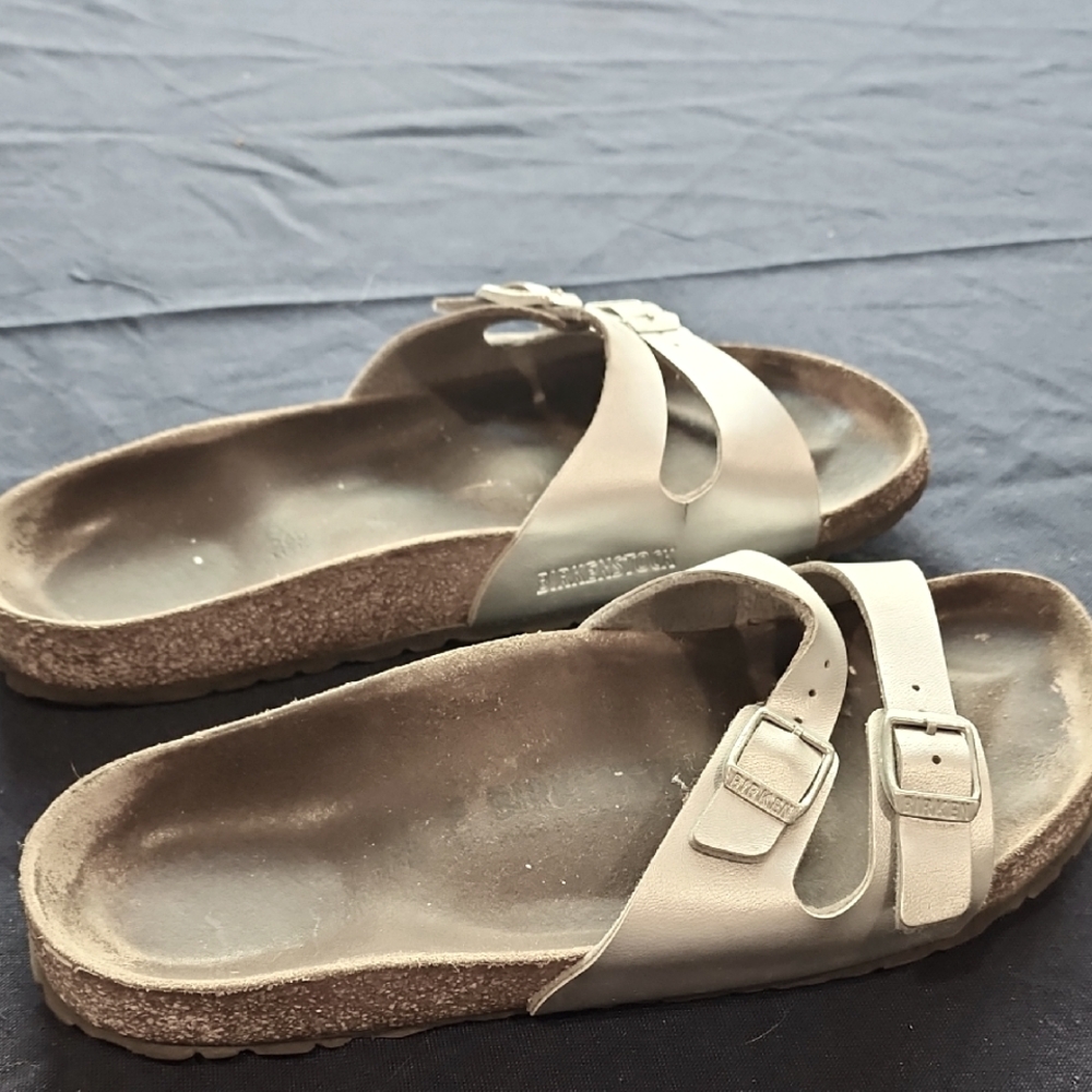 Birkenstock Women's Sandals - Silver size 41